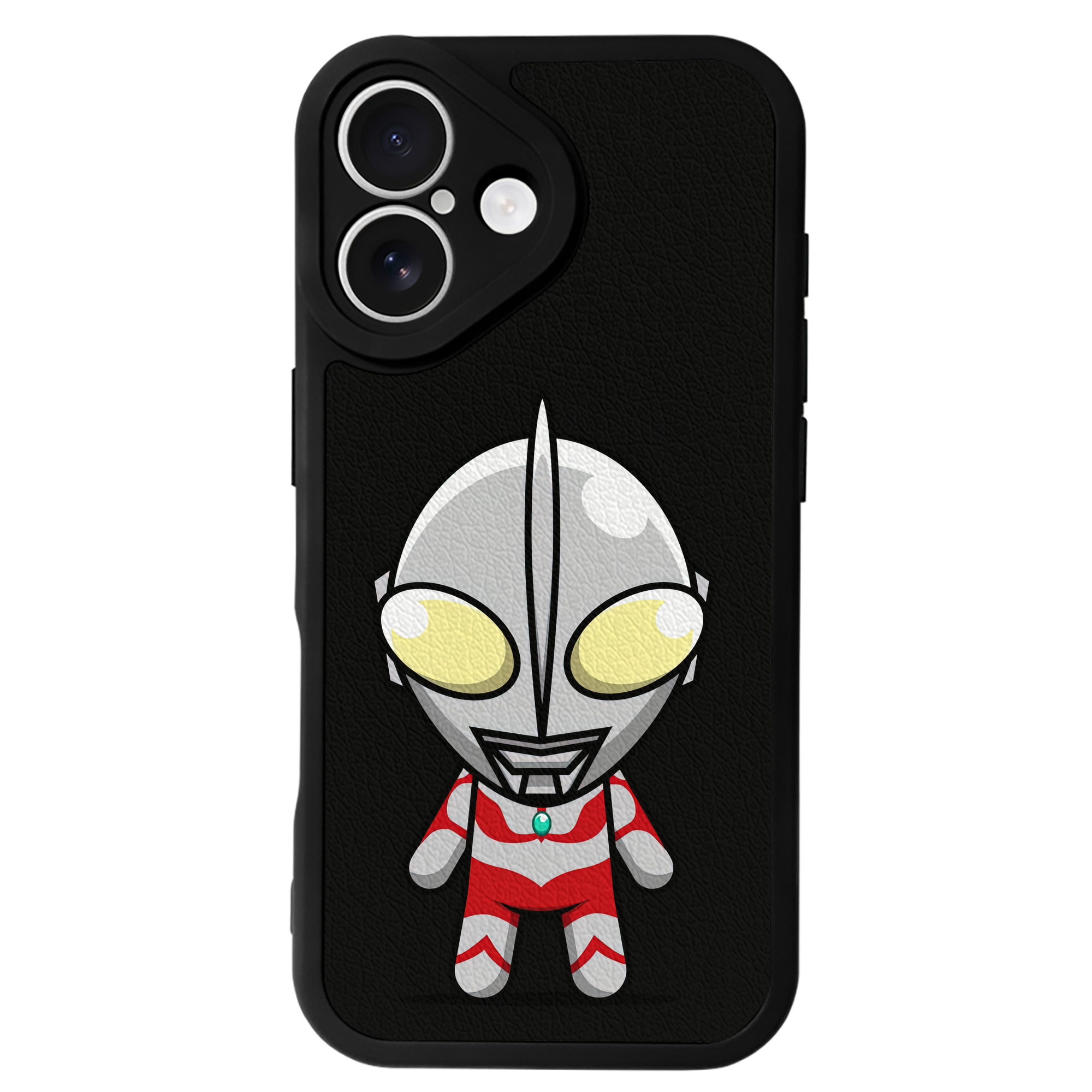 （画像用） ウルトラマン Ultraman 【iPhone 16シリーズ対応】シリコンスマホケース（レザー調） 材質：シリコン